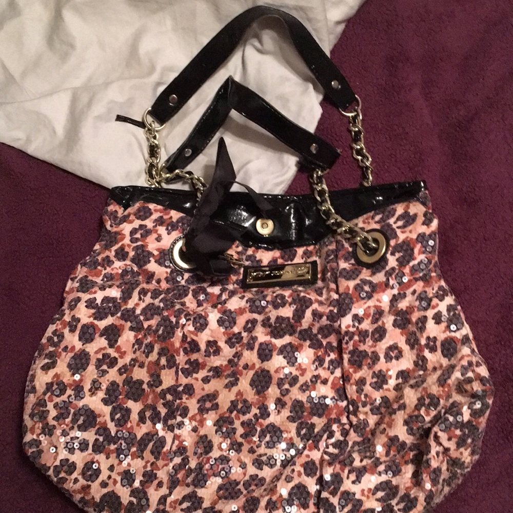 Sequin cheetah print bag!